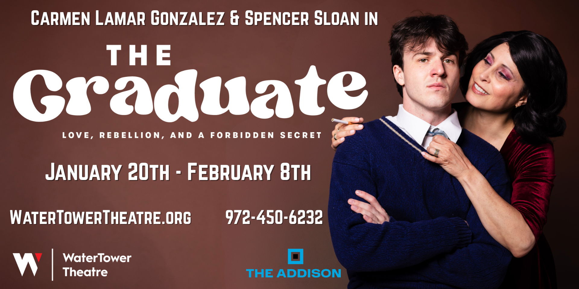 Carmen as Mrs. Robinson in The Graduate at WaterTower Theatre! 