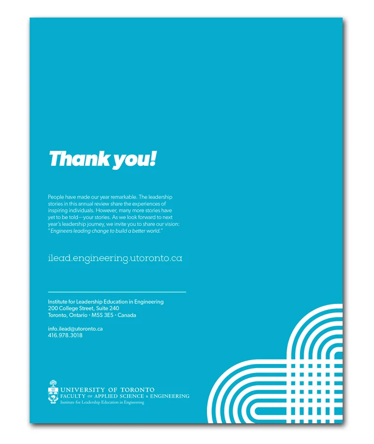 I placed a thank-you note on the back cover to provide a nice, final touch.