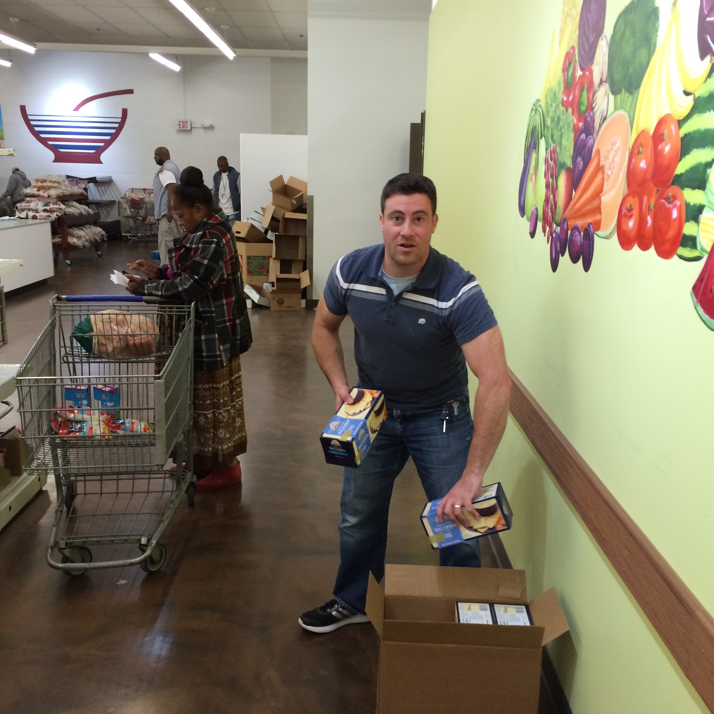 Dan working hard at Capuchin