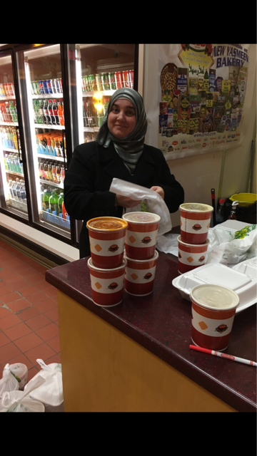 Mrs. Silmi Volunteering Her Time For Food Delivery