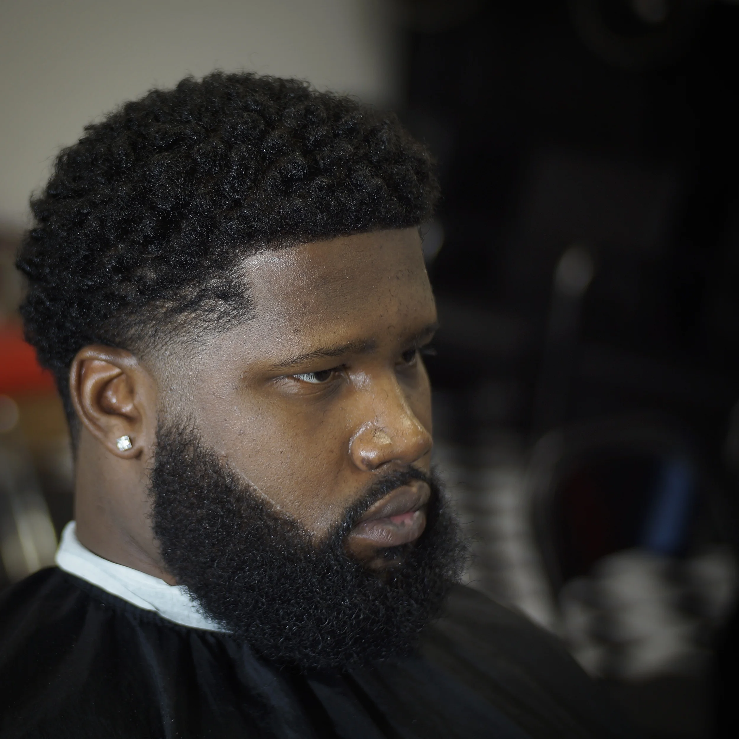 Afro Taper with Beard