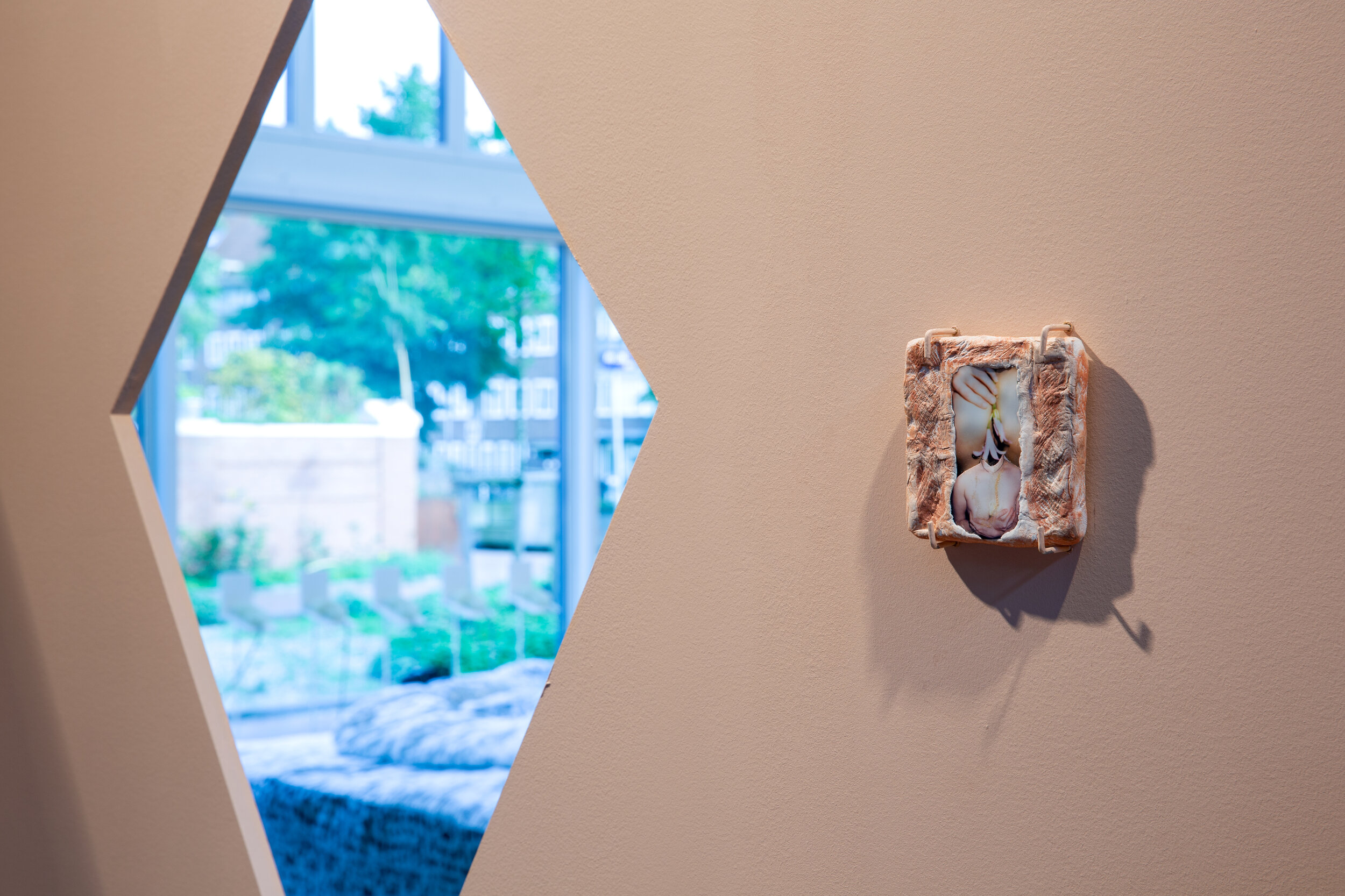  Installation photo from the exhibition Elsewheres Within Here curated by Jo-Lene Ong at Framer Framed, Amsterdam [2019]. © Maarten Van Haaff, Framer Framed. 