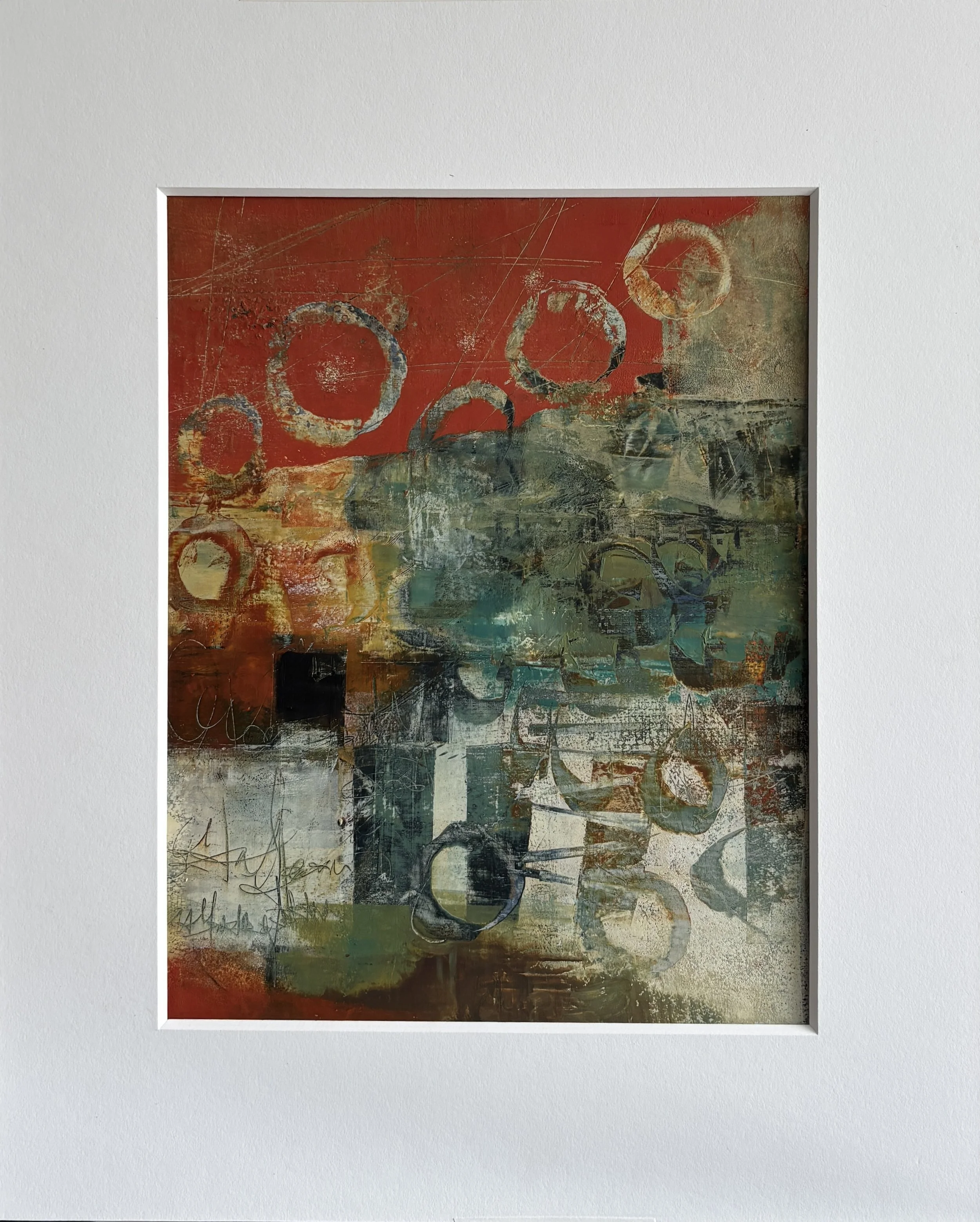 Intertwined 16x20 on paper/8 ply mat/framed