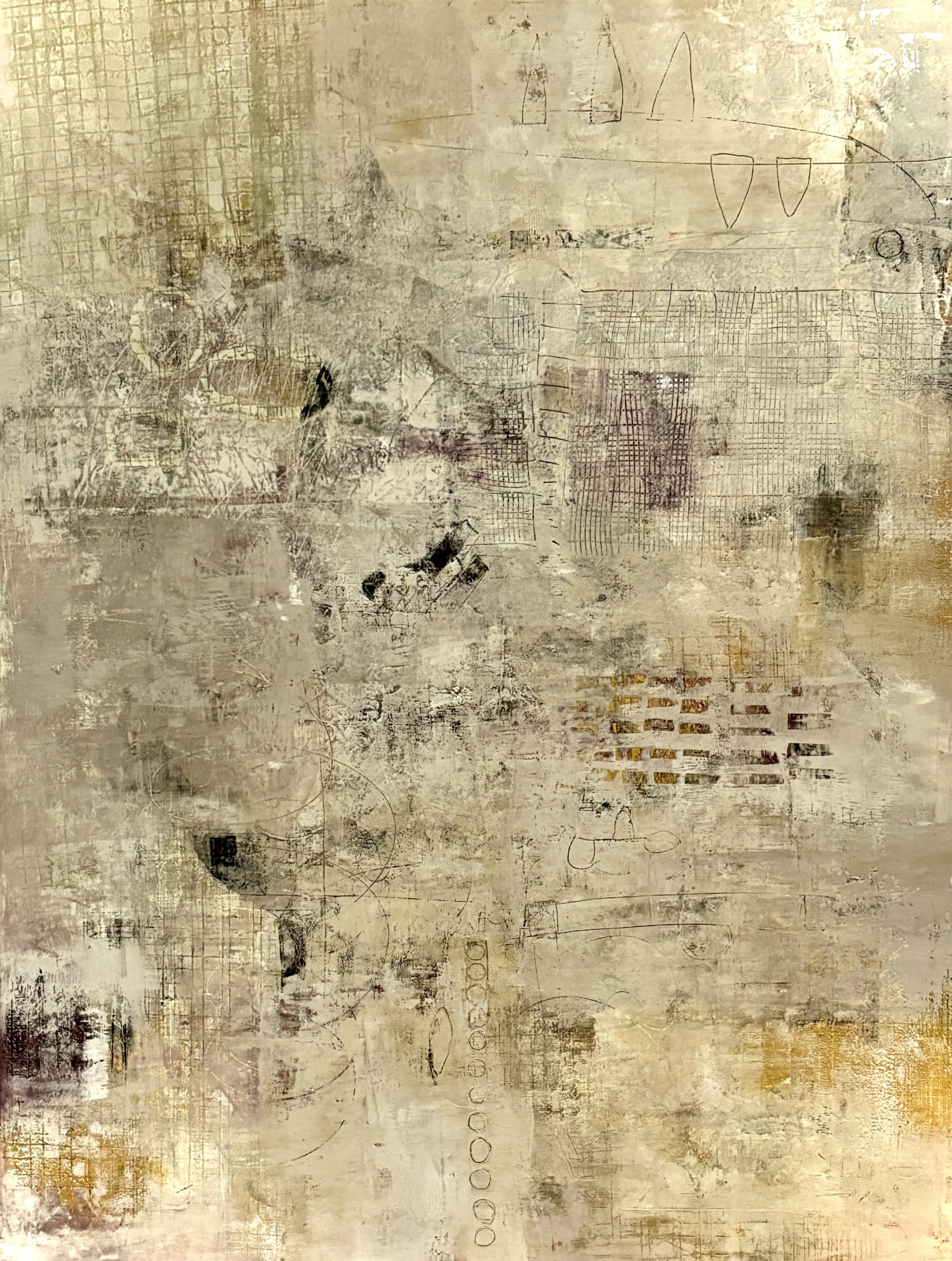 Encountered/24.5x32x1.5"on panel/framed