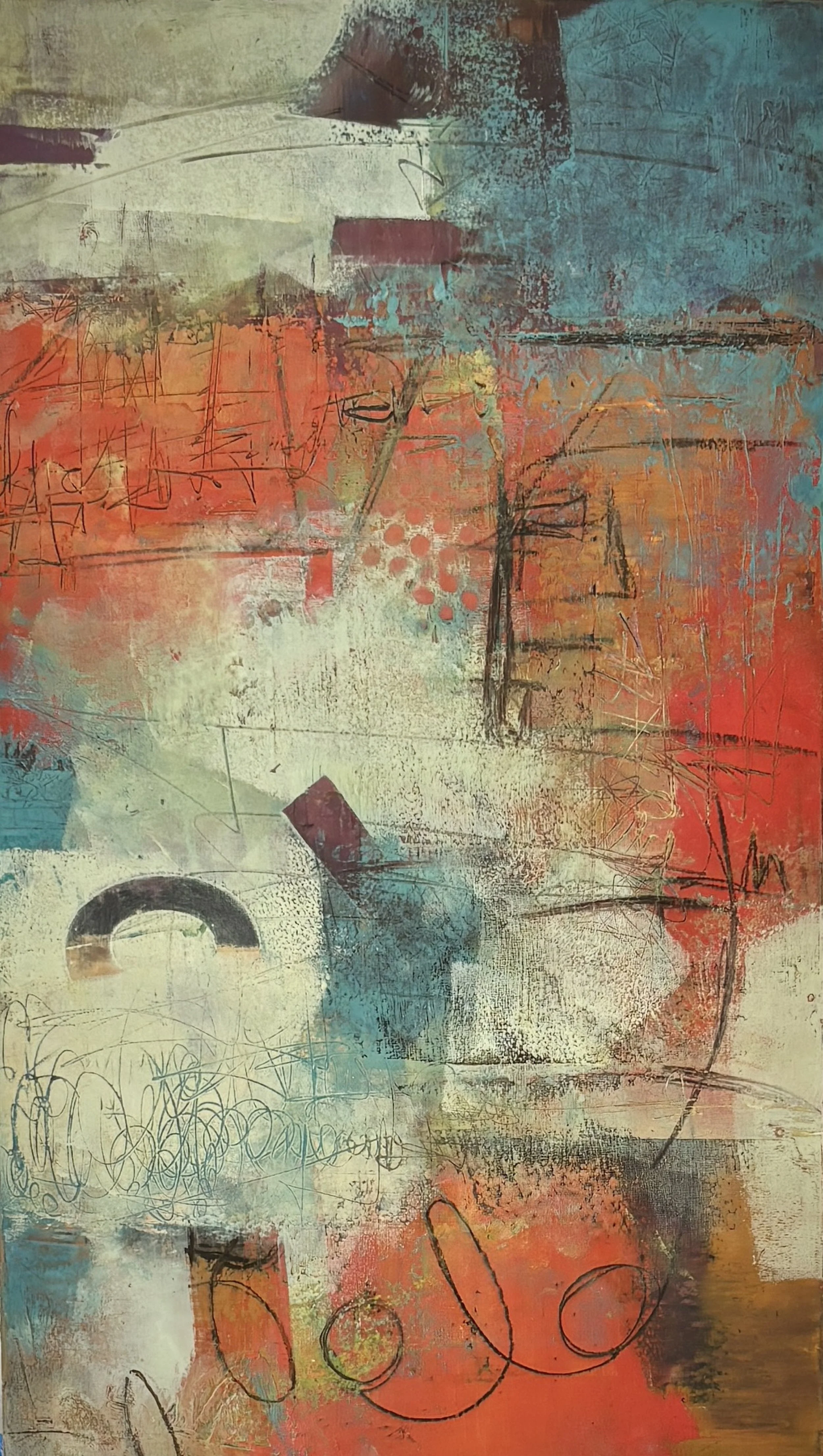 Carnival/10x17x1.5" on panel
