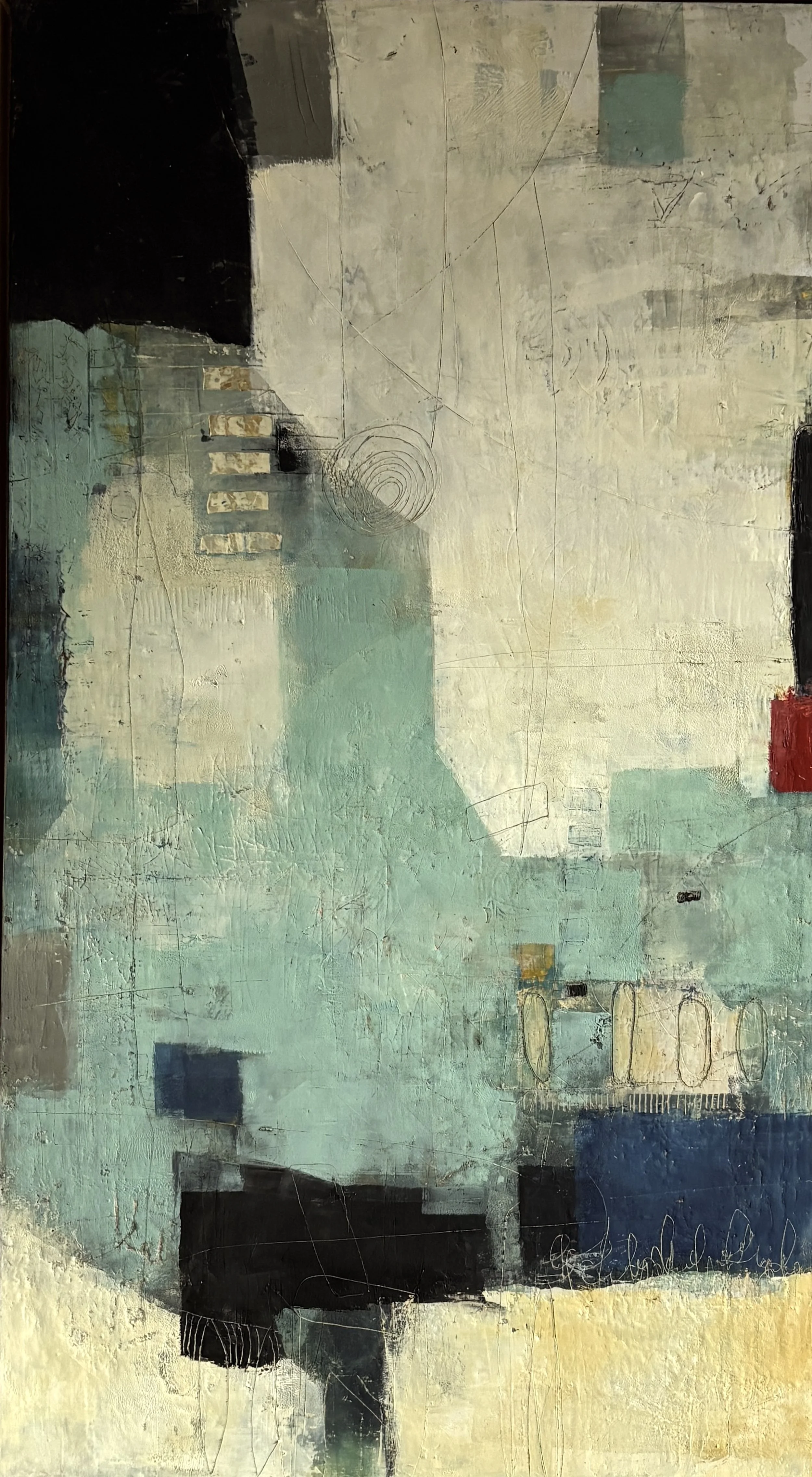 On a Frosty Morning 19x33.5x1.5"on panel/framed