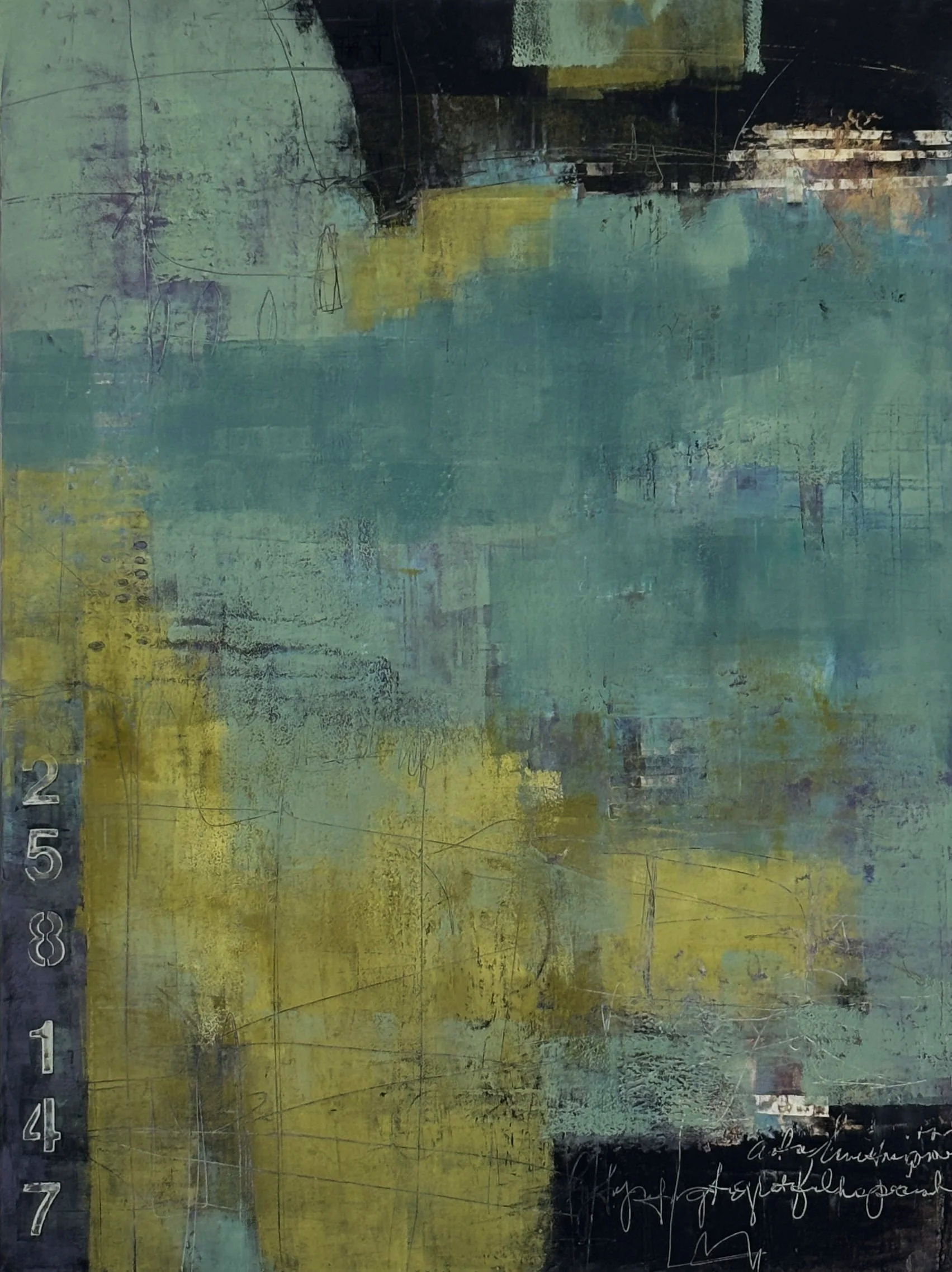 Something to Say/19x25x1.5"on panel/framed