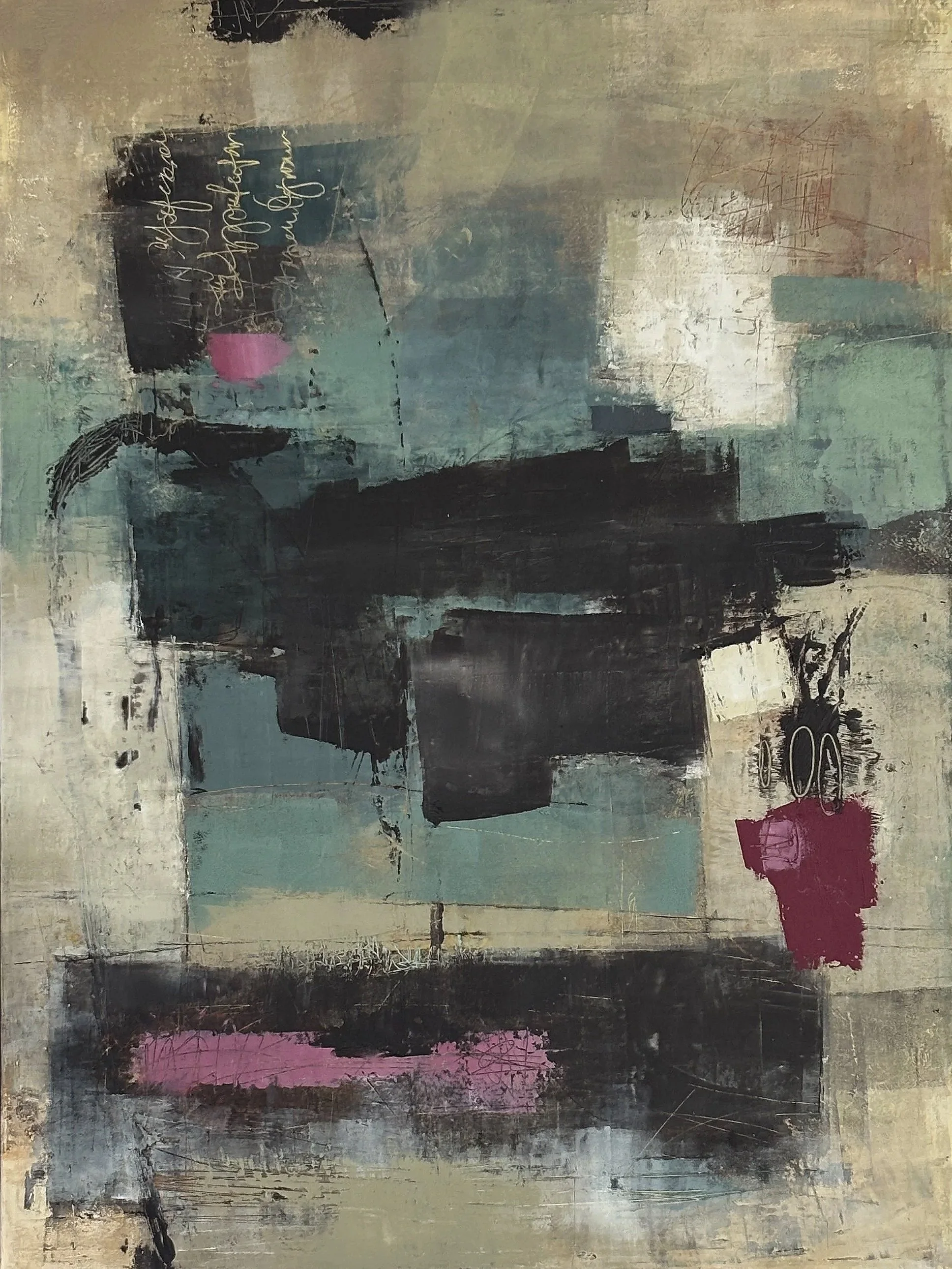 Out of the Blue/19x25x1.5 on panel/framed