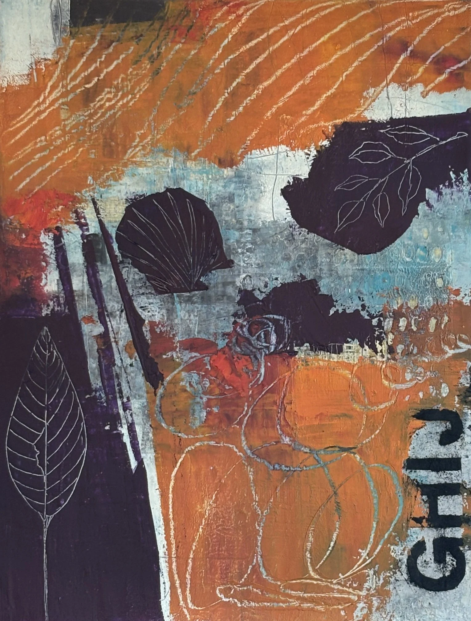 Touch of Nature/10x12x1.5"on panel/framed