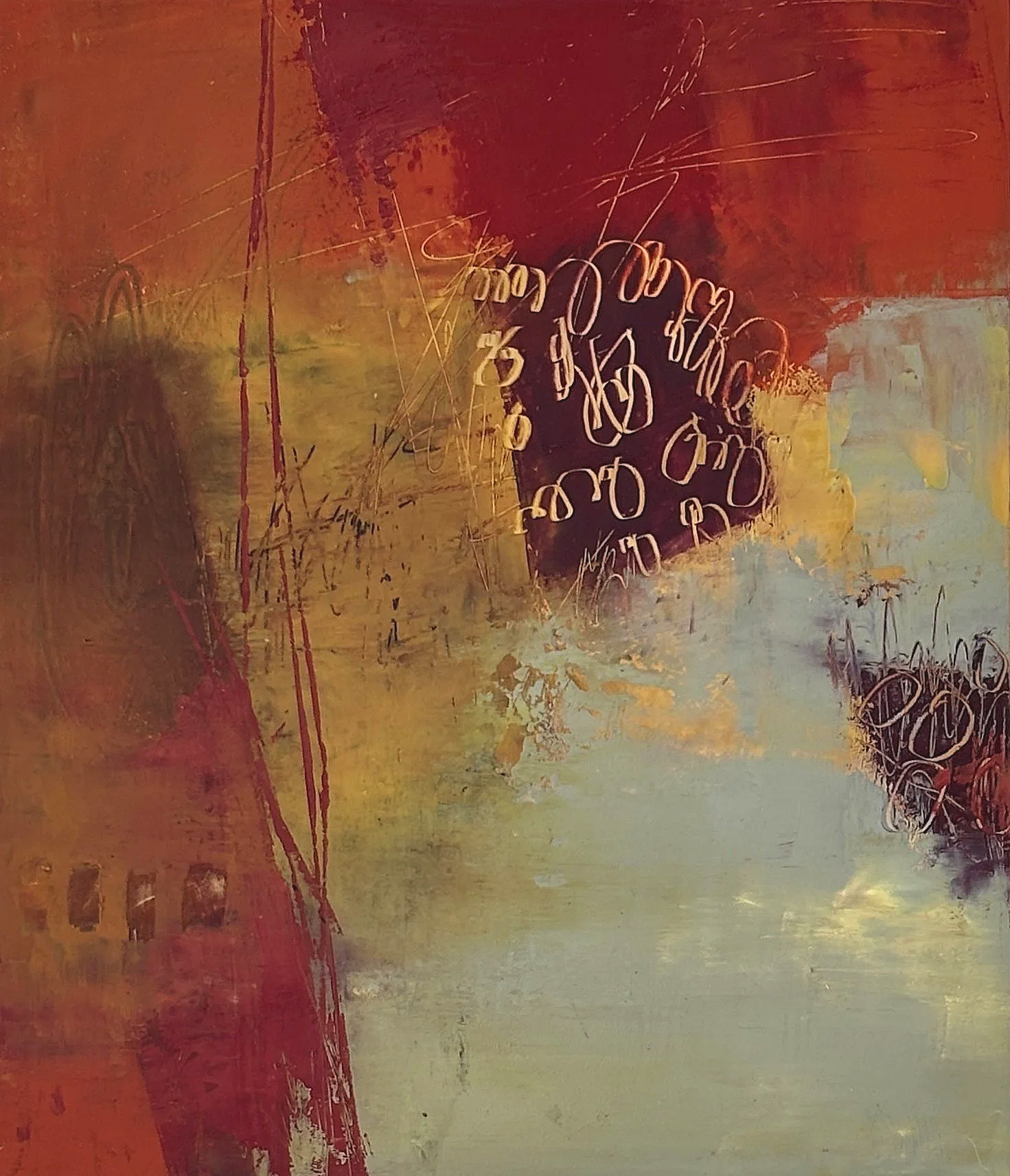 The Great Escape 10x12x1.5"on panel/framed