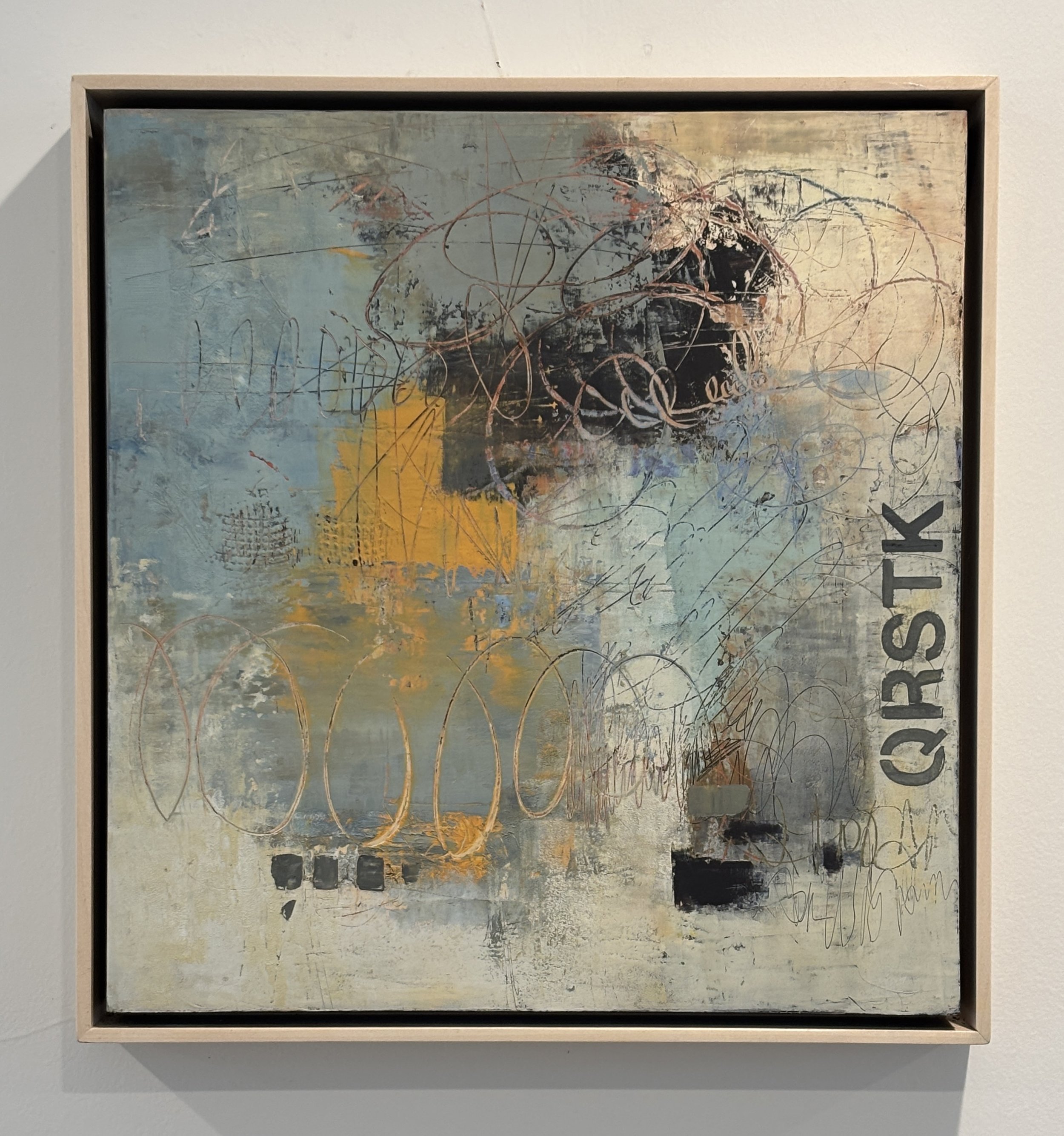 Just Enough/15x16x1.5"on panel/framed