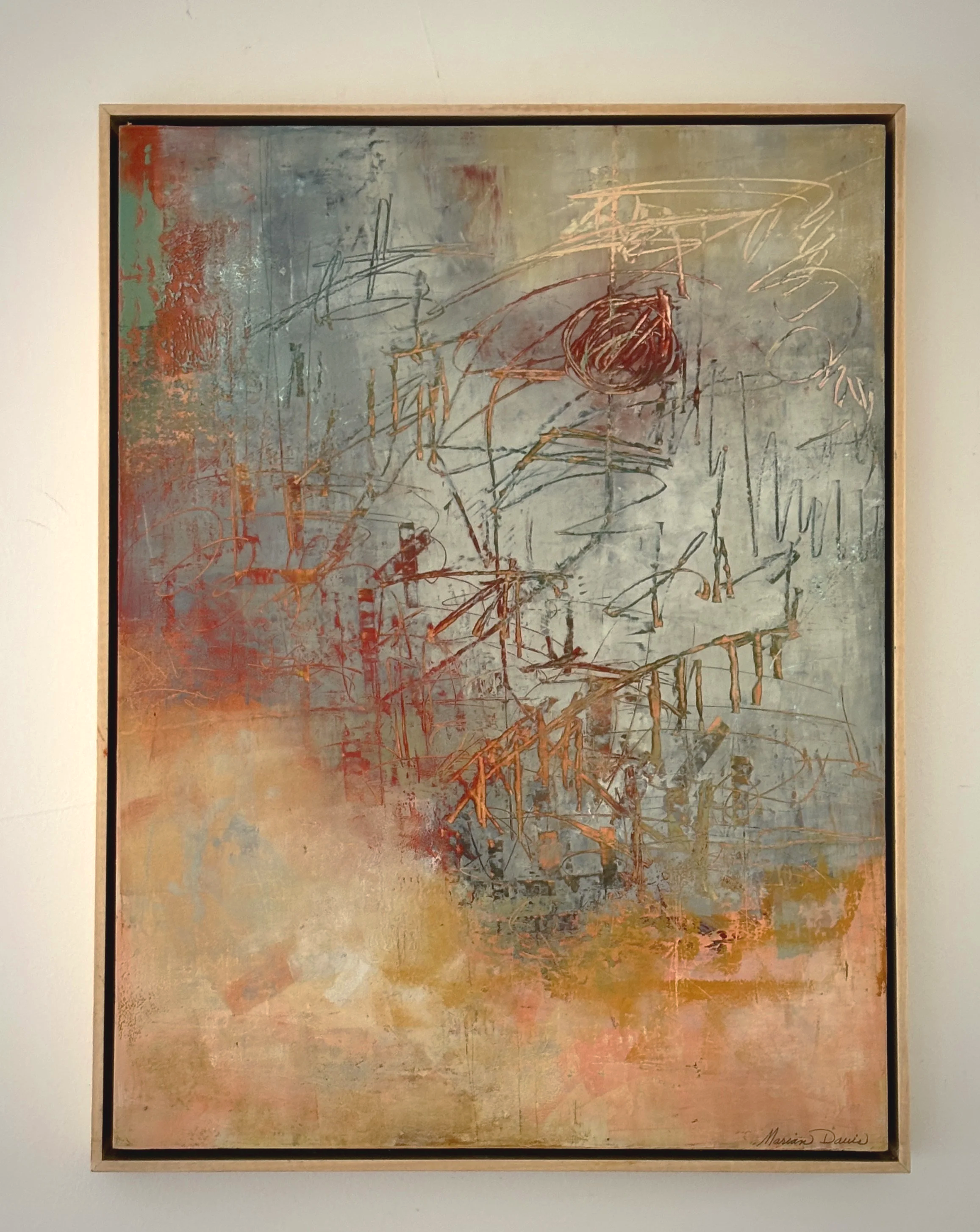 Celebration 19x25x1.5"on panel/framed