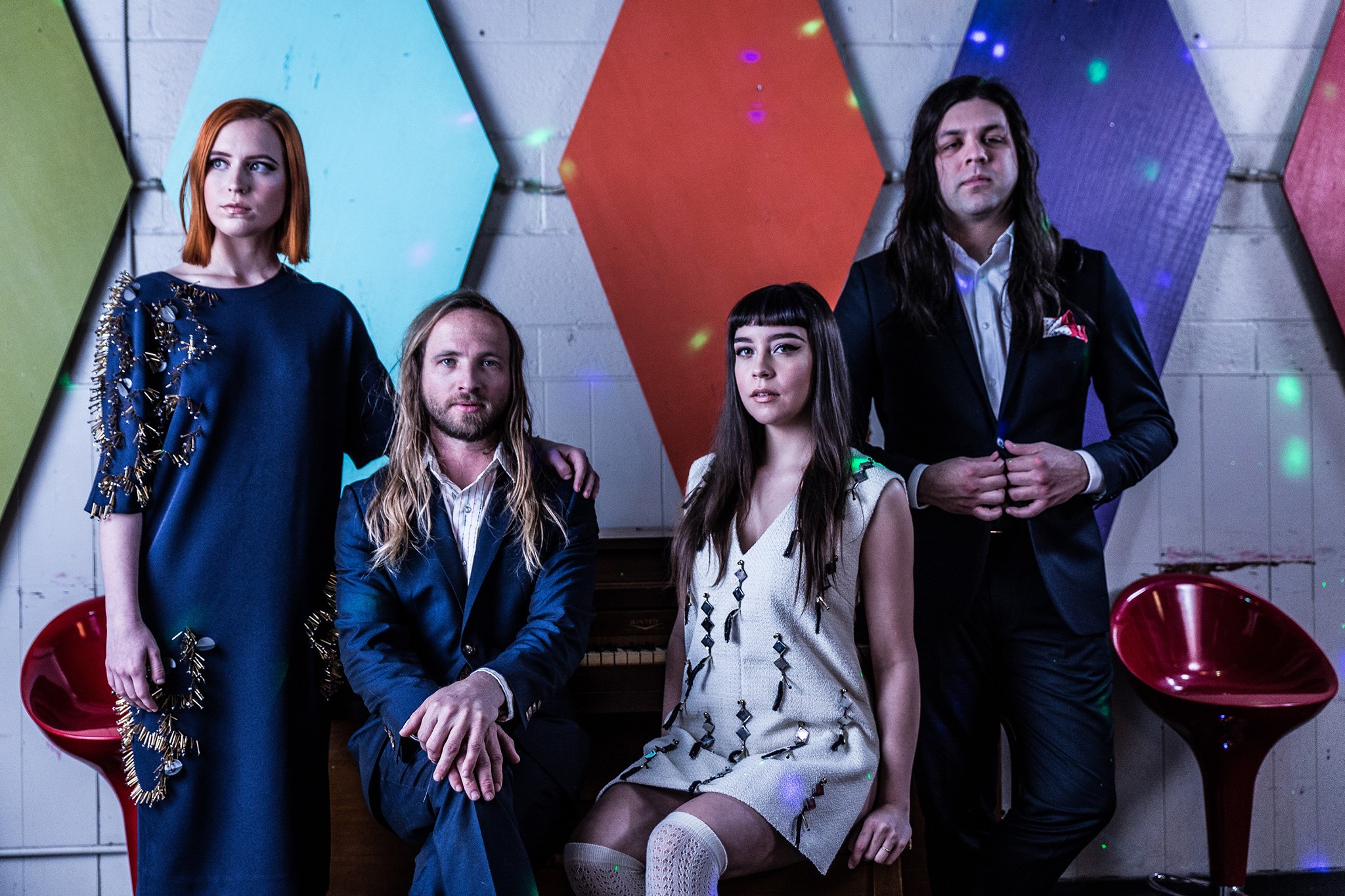 Siamese is the glam rock band of four theatrically inclined friends from Dallas, TX. Mixing ominous art pop with opulent set design and deranged alter egos, their live show makes you feel like you could go out and invent a new color, or wear a leotard to work.