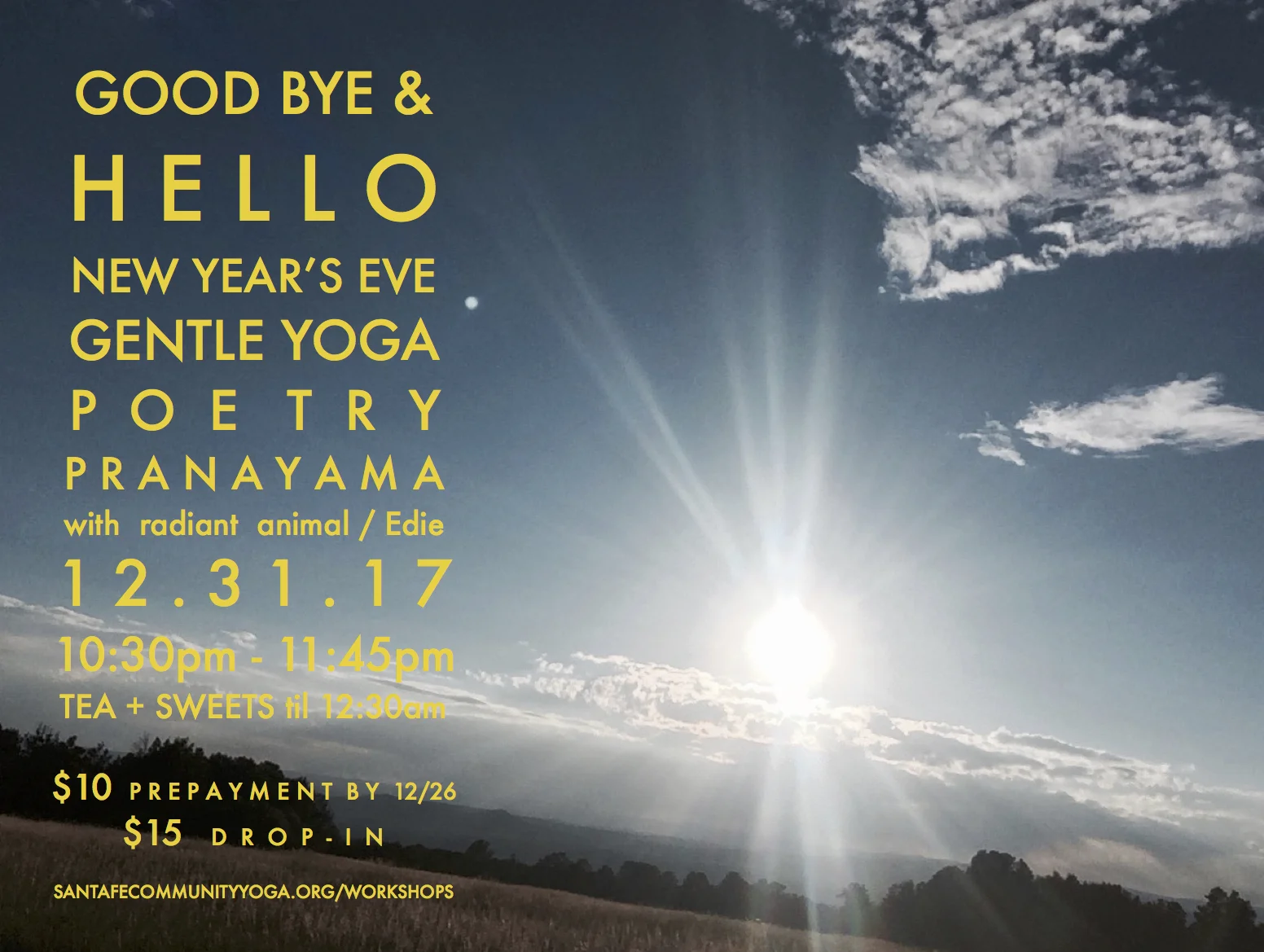 New Year's Eve Gentle Yoga