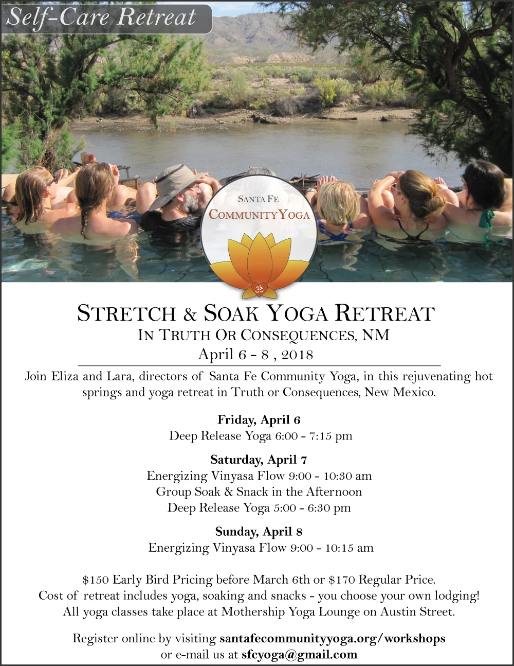 Stretch and Soak Spring Yoga Retreat