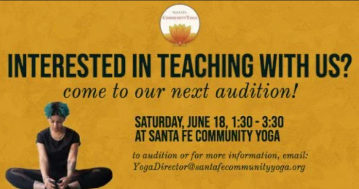 SFCYC Yoga Teacher Audition
