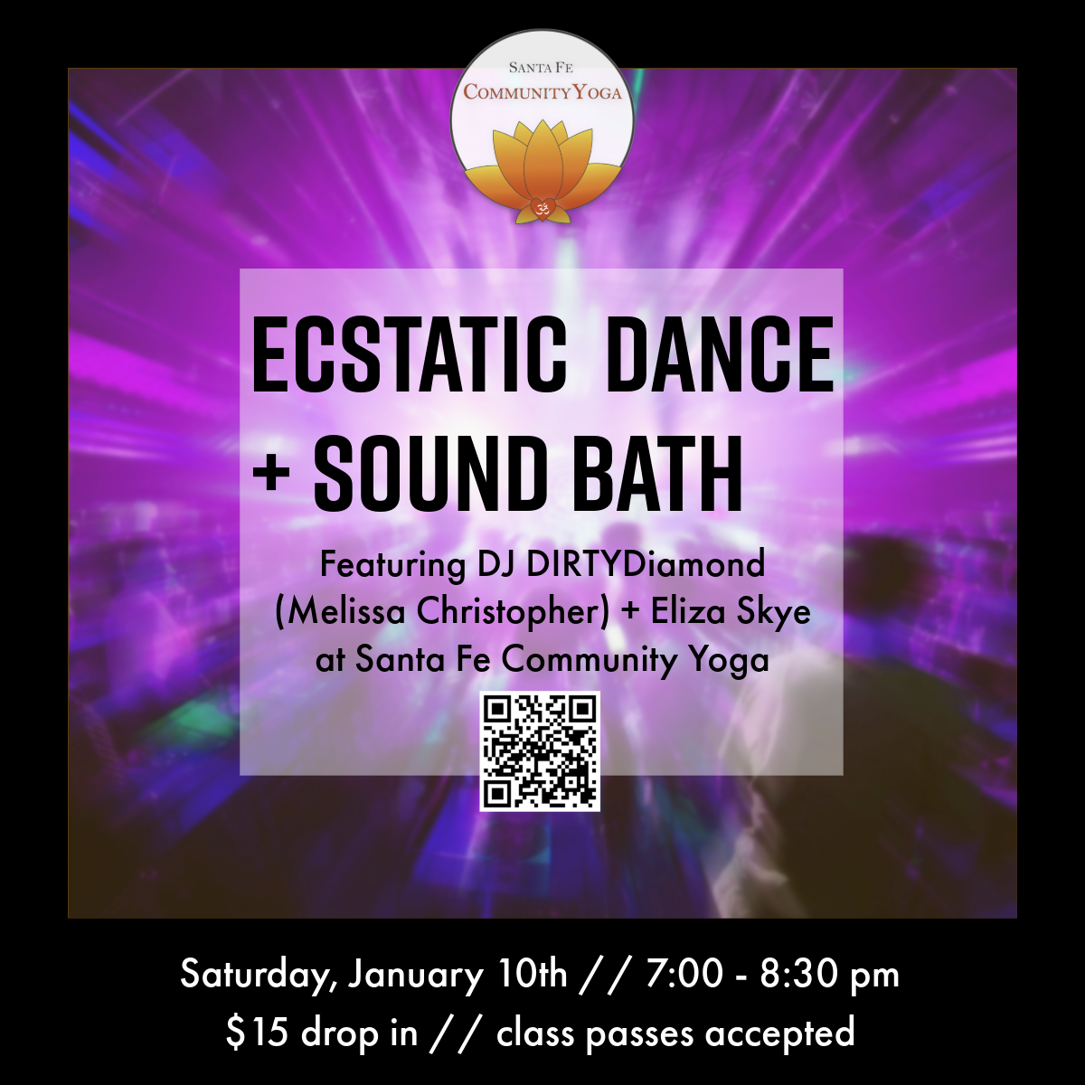 ecstatic dance yoga sound bath santa fe new mexico