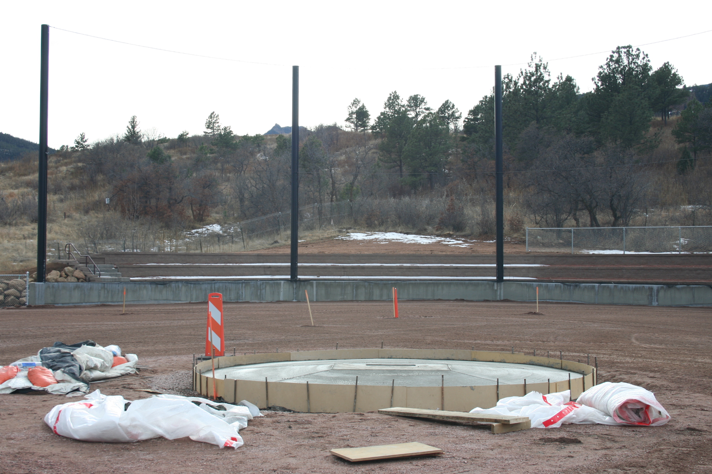  Lots of progress is being made on the new baseball field. 