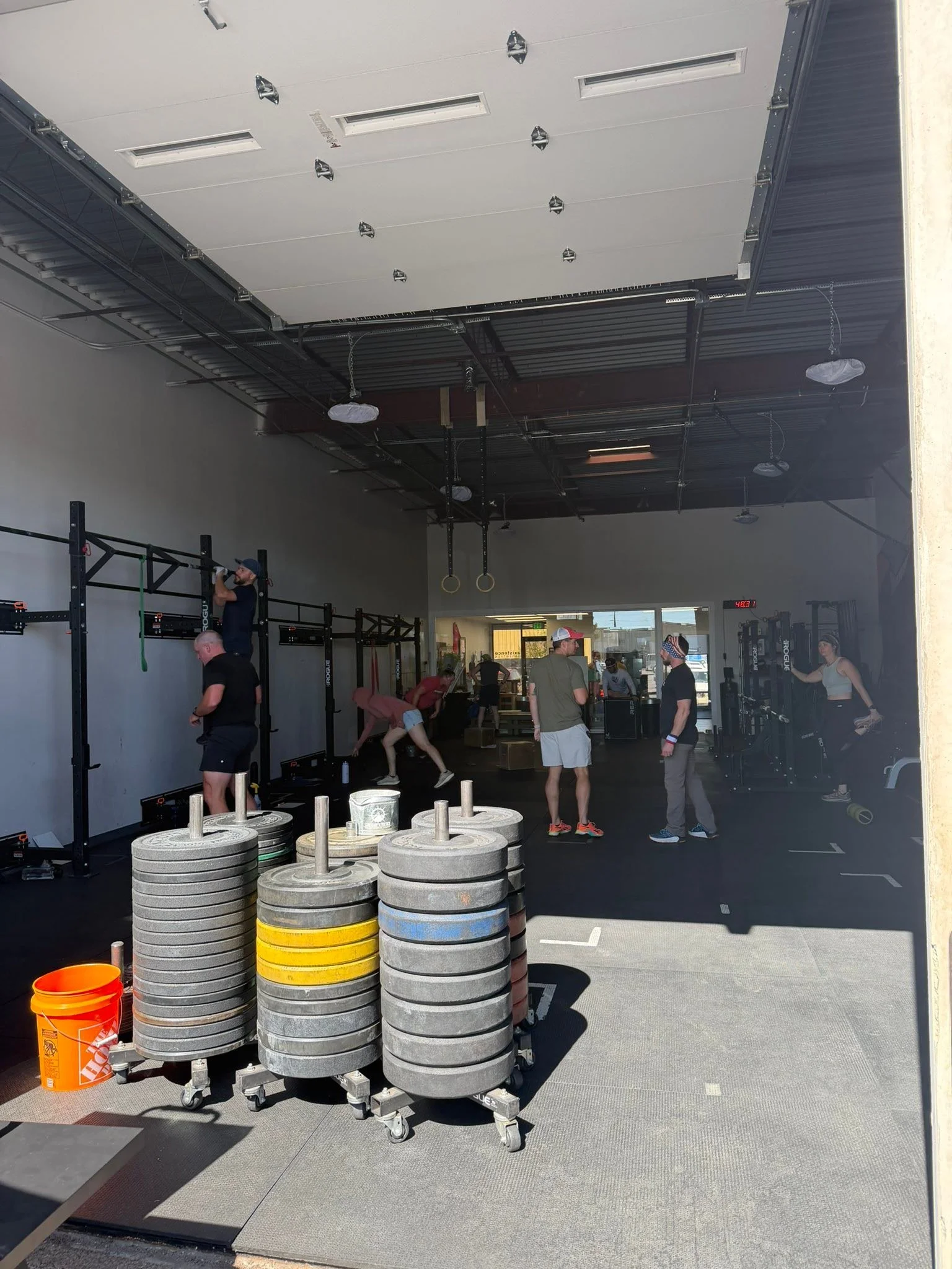 Celebrating Memorial Day by training at our gym - some doing Murph. Others (myself included) doing a ruck. I found some ducklings along the path too. Chef Ryan and Daley will be grilling up burgers and dogs for the crew. 

Then over to my family&rsqu
