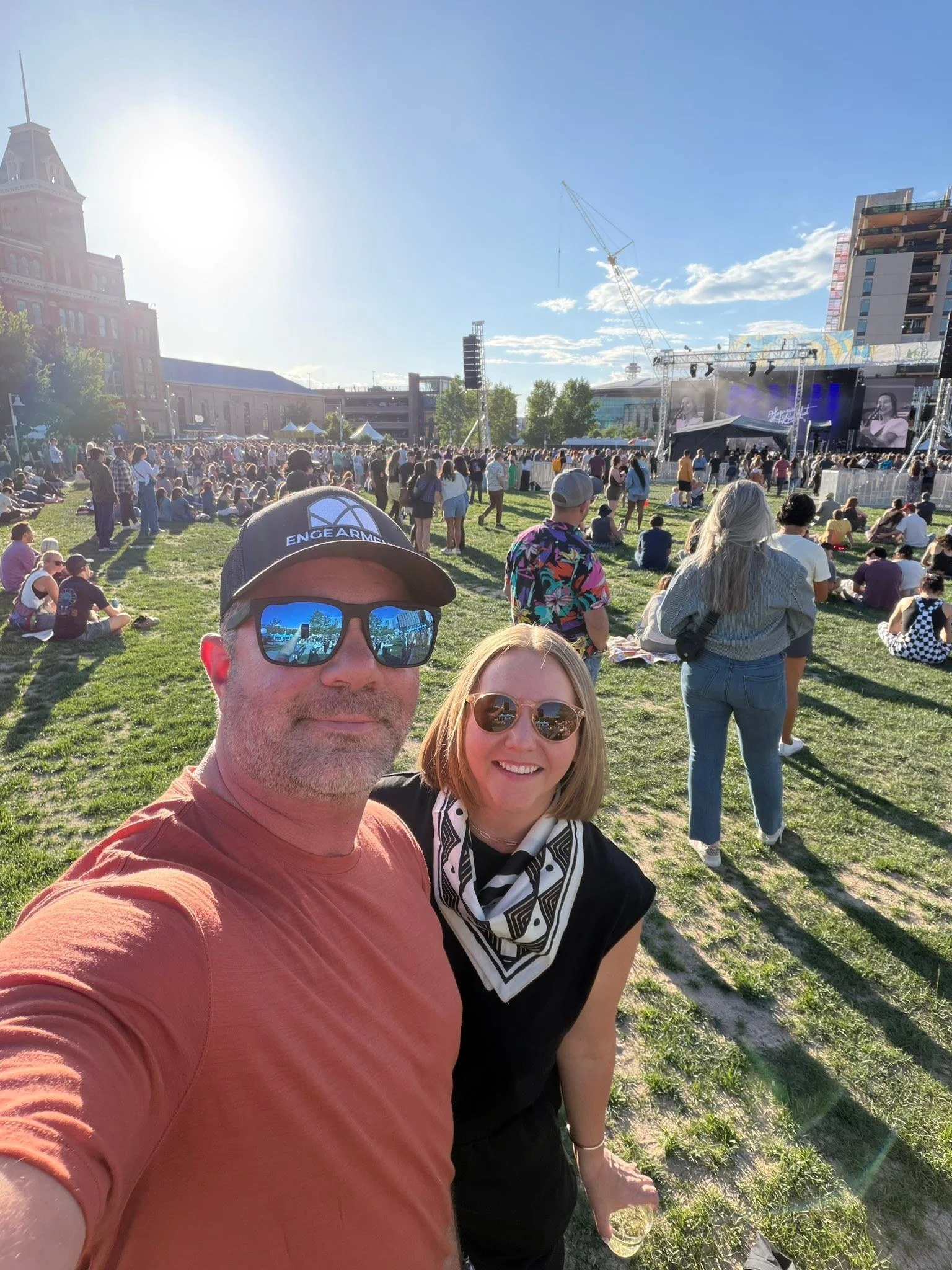 Day 1 of the Outside Magazine  Outside Days Music Festival. Great weather and vibes. Engearment represent! 😎