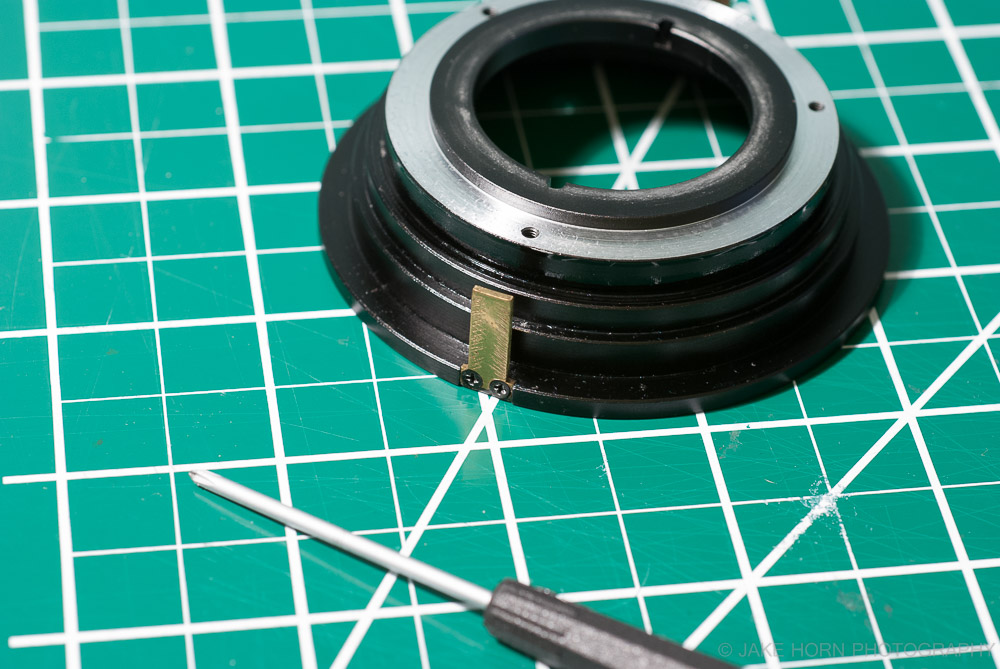 Brass lens follower pin