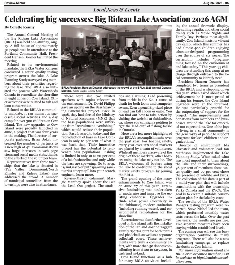 BRLA AGM - Review Mirror Article Aug 26, 2026