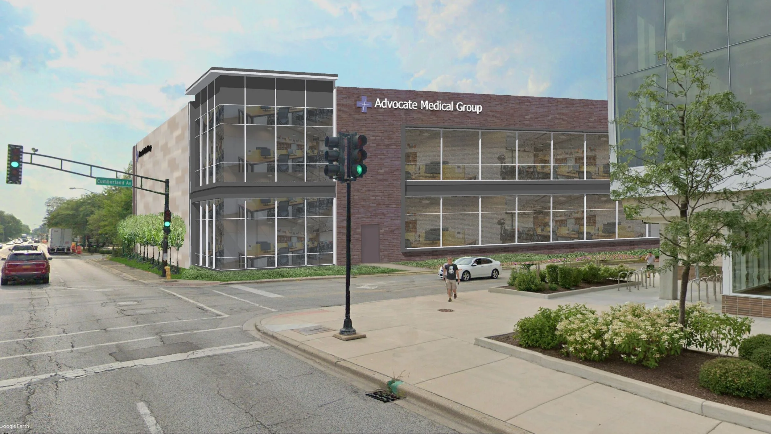 Touhy Street- door in brick.JPG