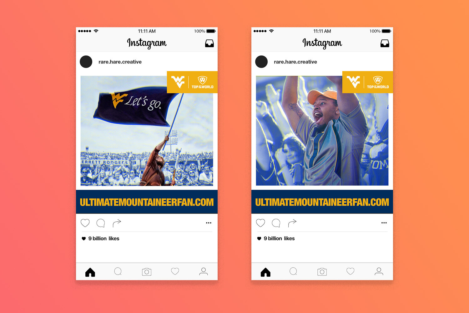 Ultimate Mountaineer Fan Promotion - Social Graphics