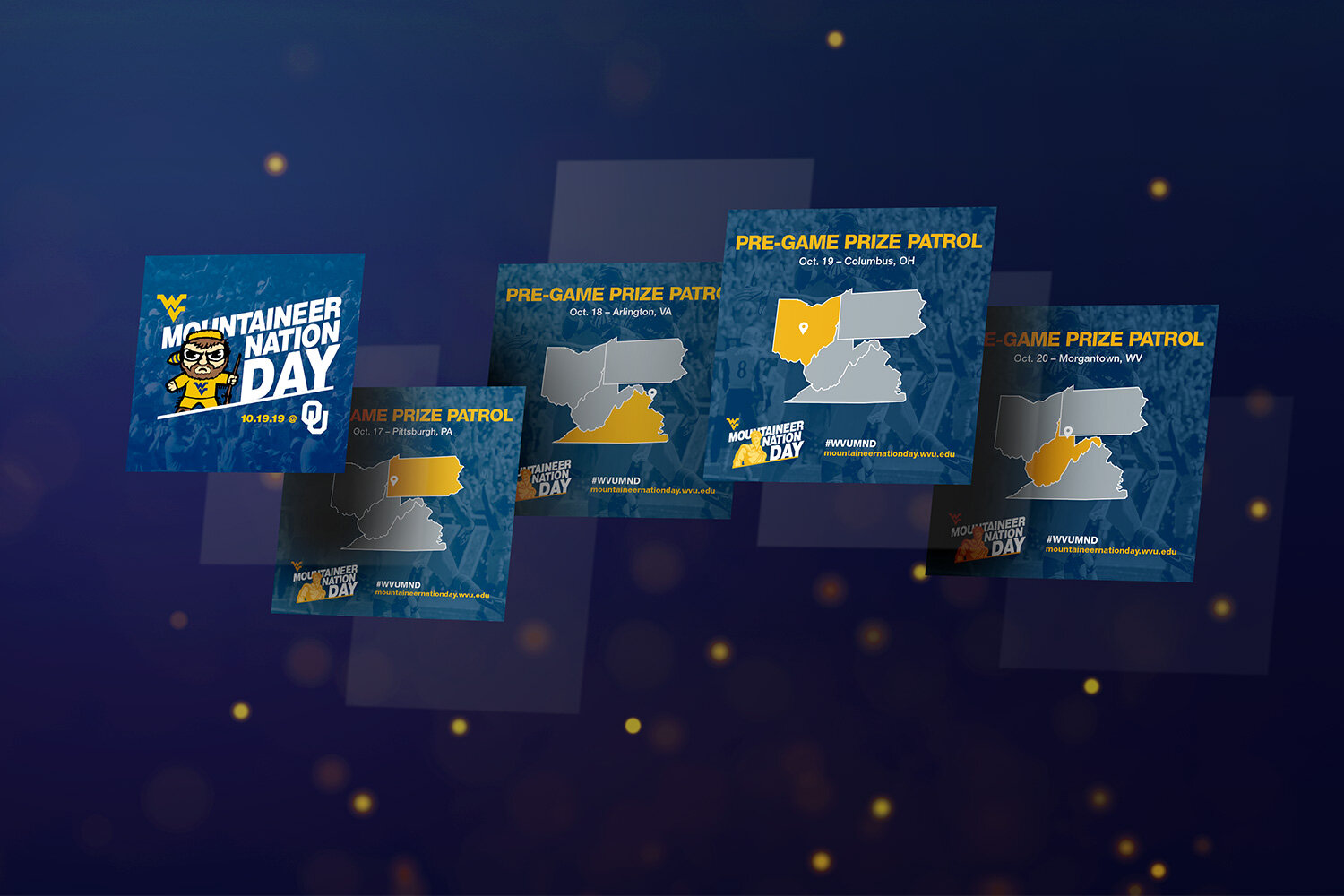 Mountaineer Nation Day Promotion - Social Graphics