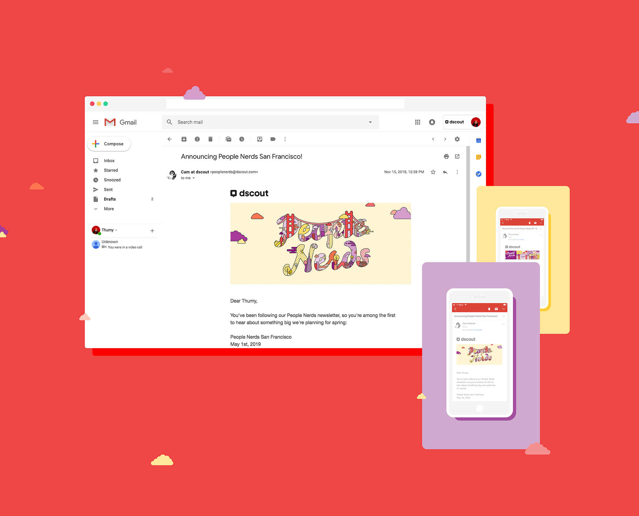 Responsive newsletter banners for both desktop and mobile.