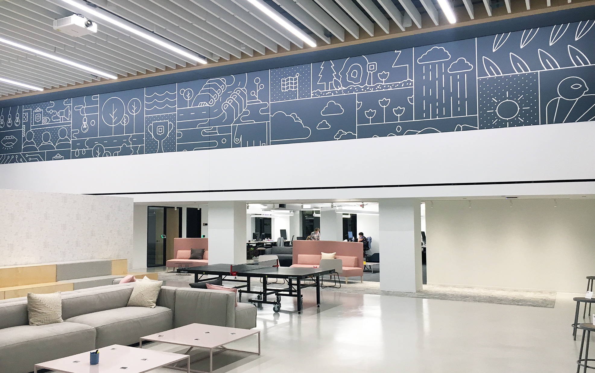 The second wall decal! Each decal contains artwork from 3 values, for a total of six visible values.