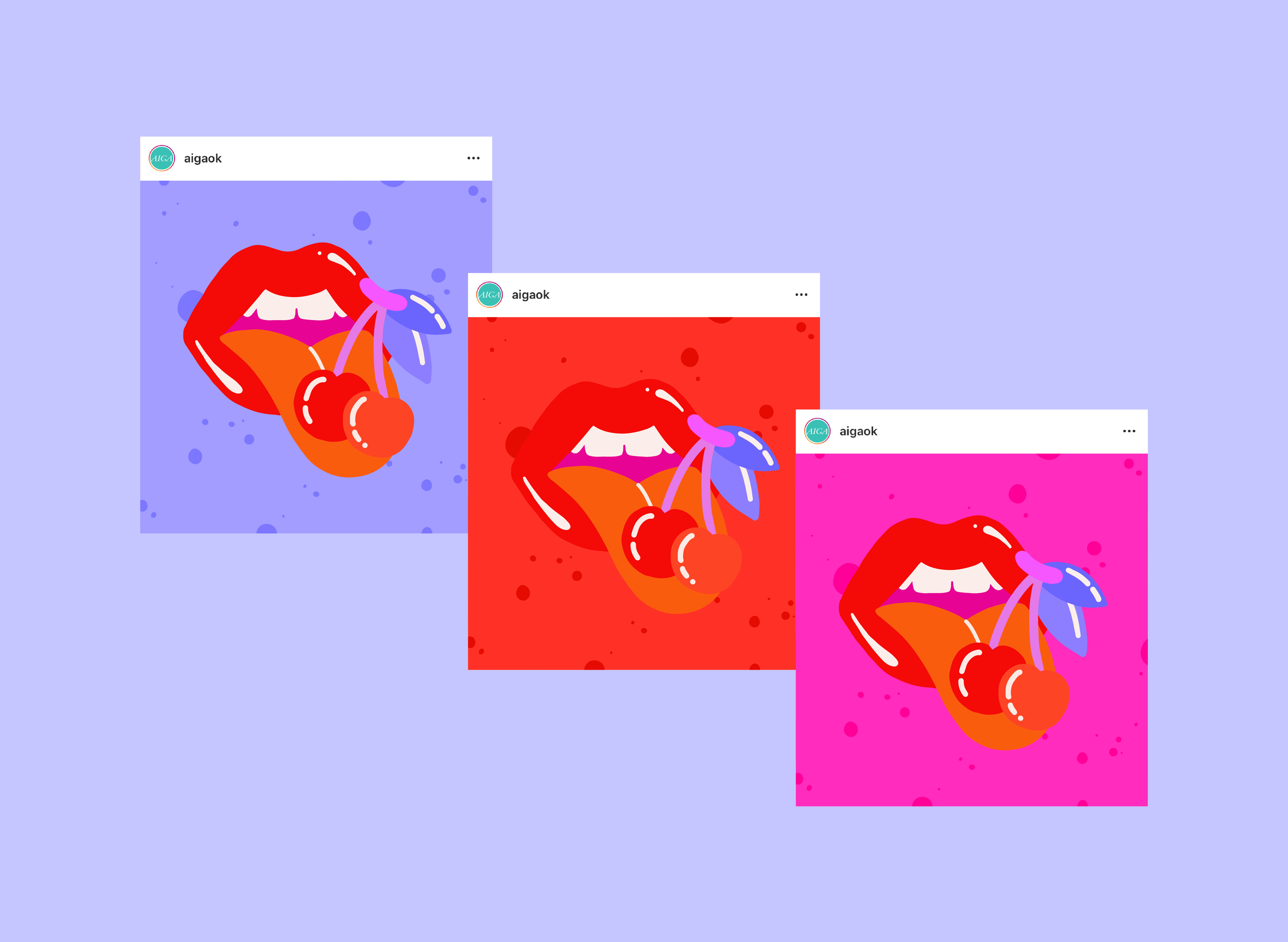 Hype Instagram posts, meant to tease the flyer and raise excitement for the event, in 3 different colors.