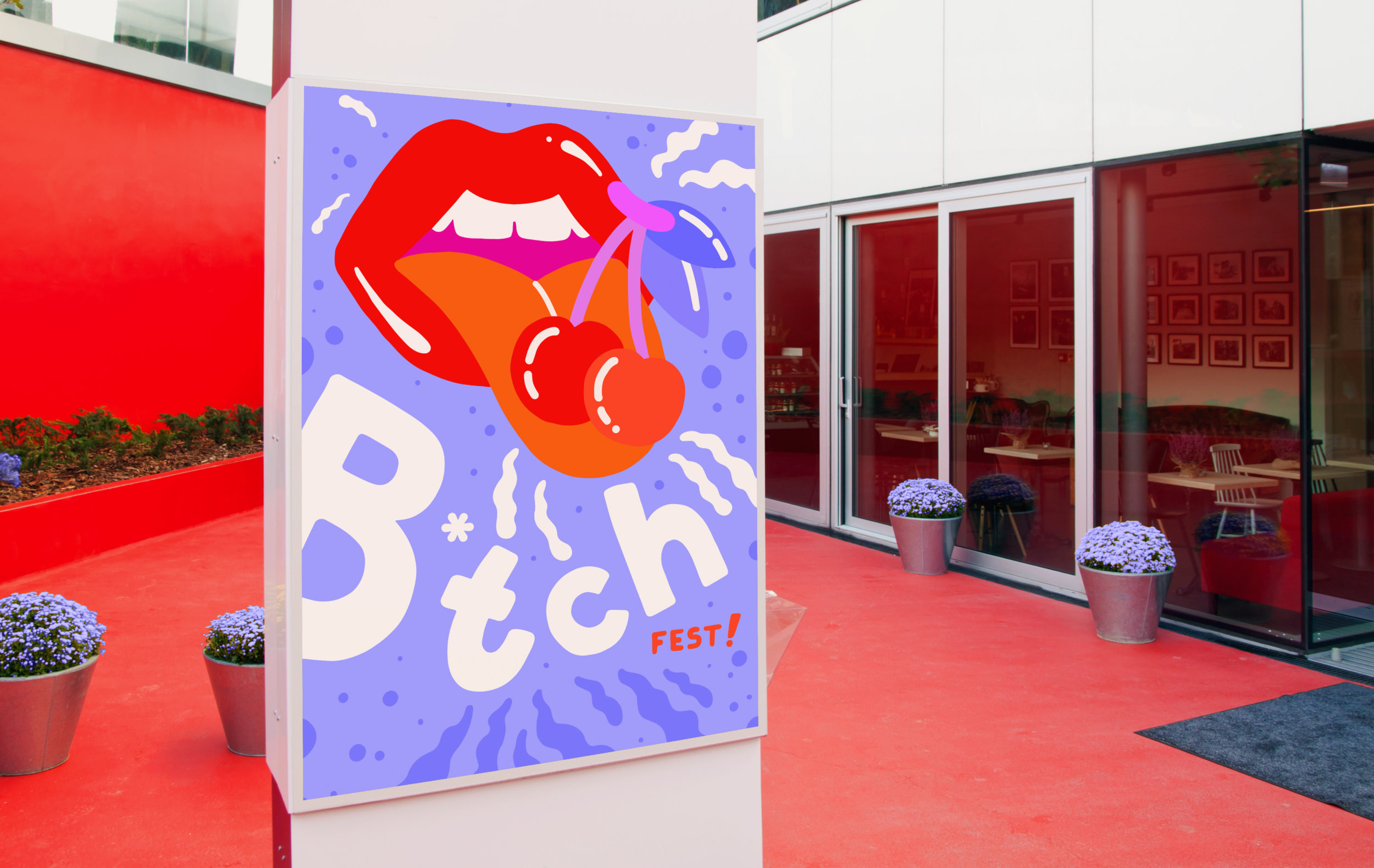 Mockup of poster in a physical space.
