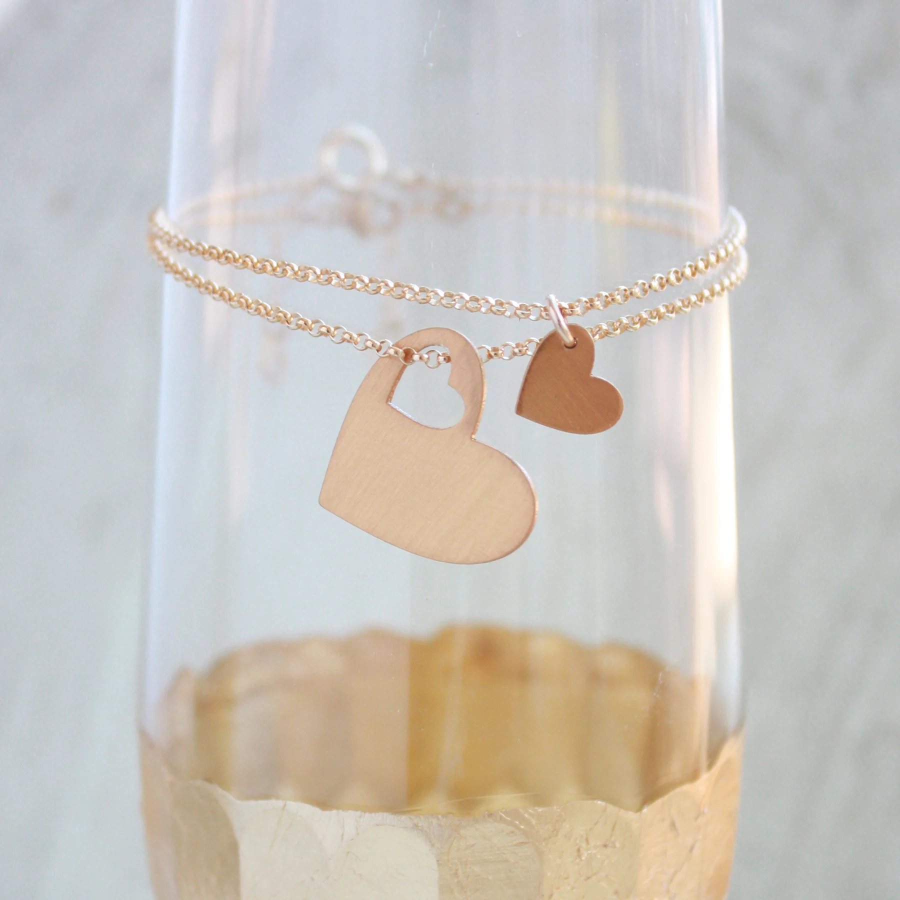 Mother Daughter Hearts Bracelets