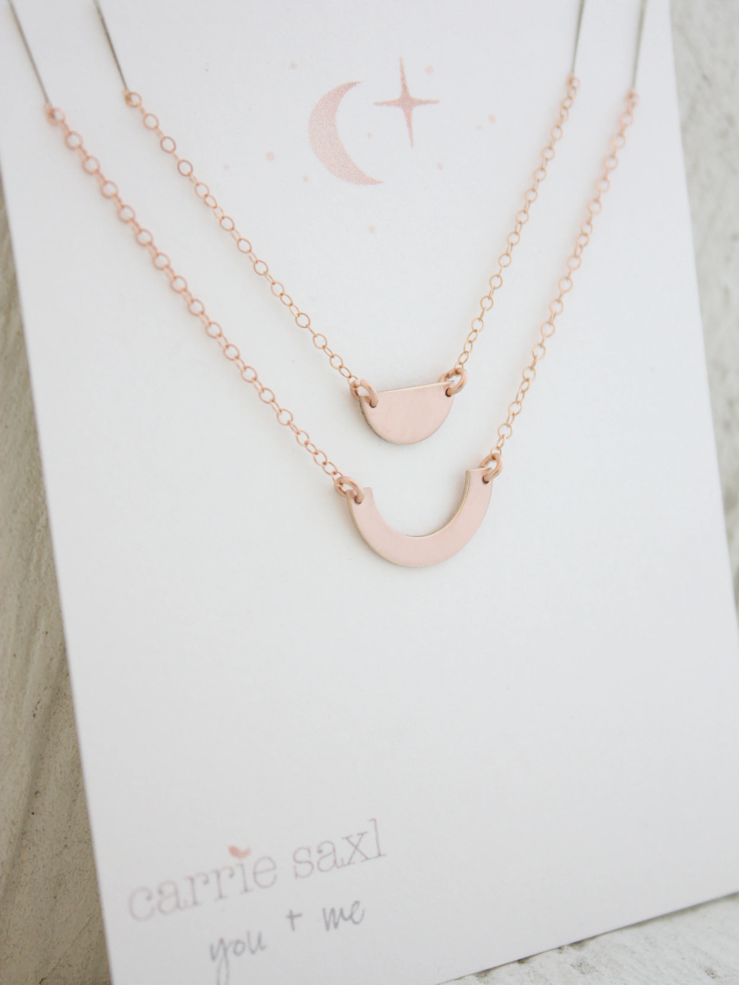 Half Moon Necklace Set