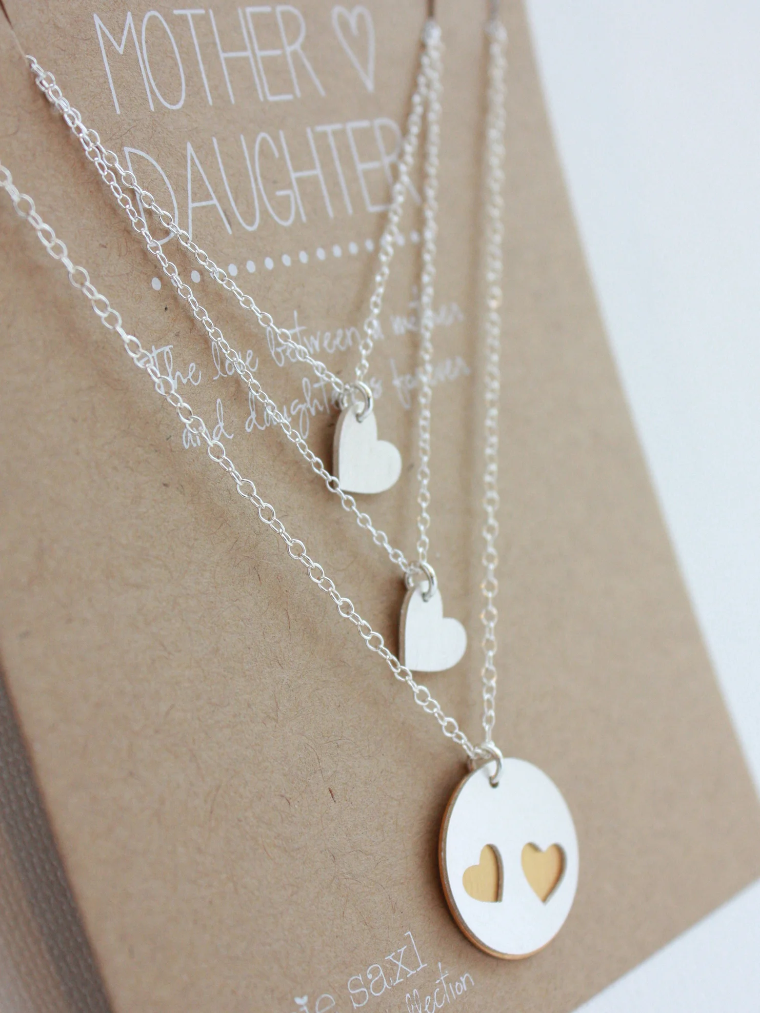 Circle-Heart Set Silver/Gold