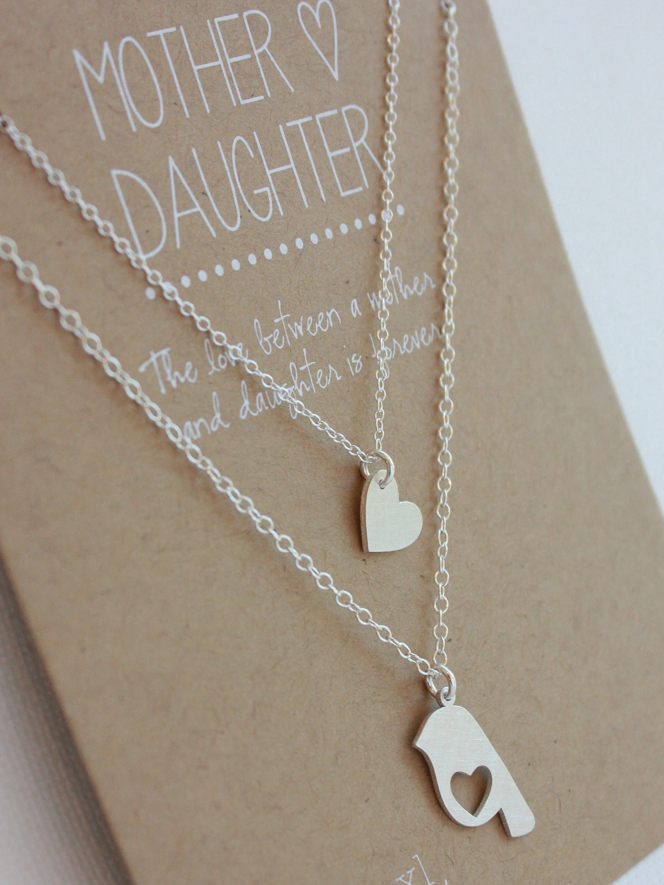 Bird Heart Set - Silver