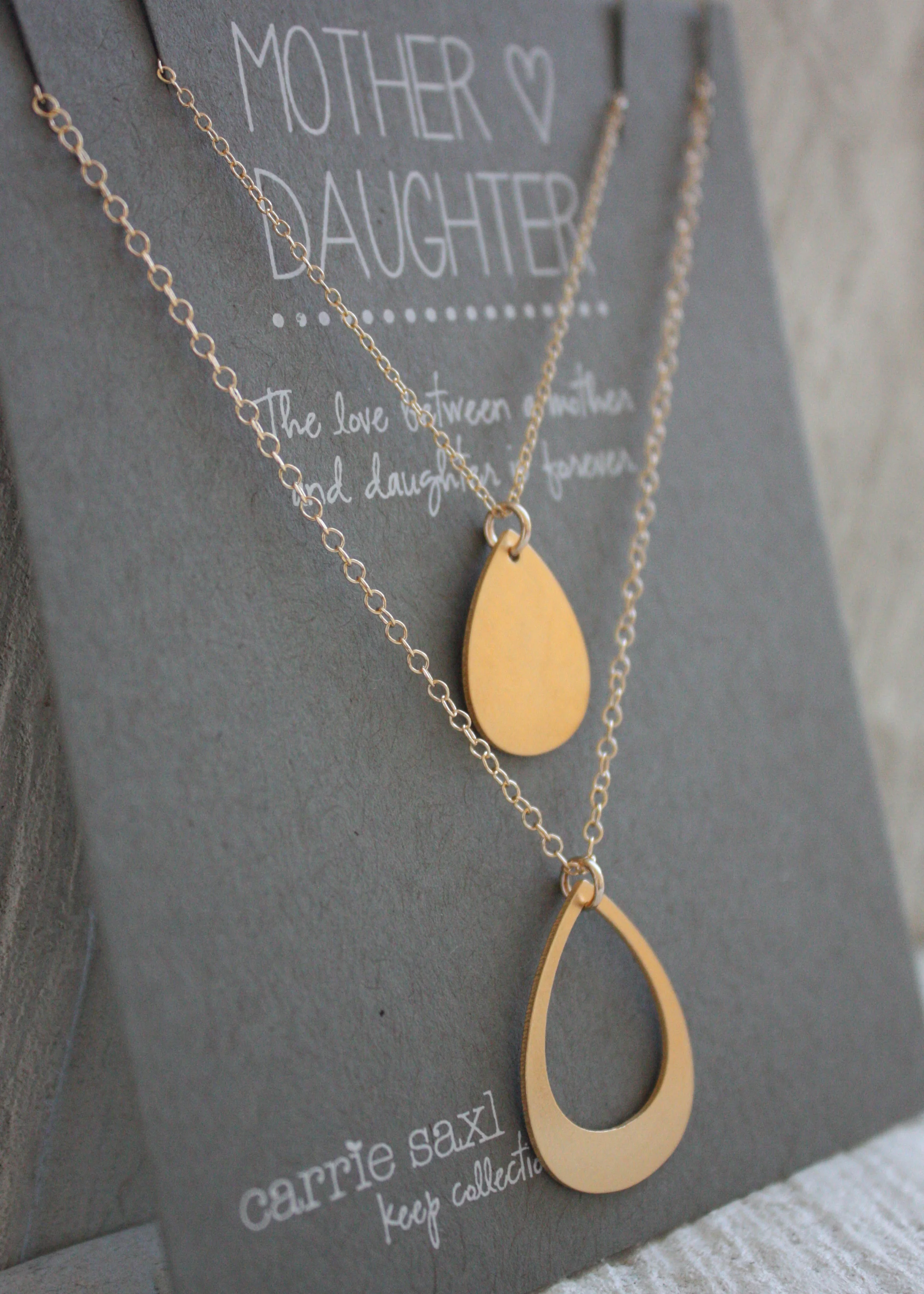 Droplets Necklace Set - Gold