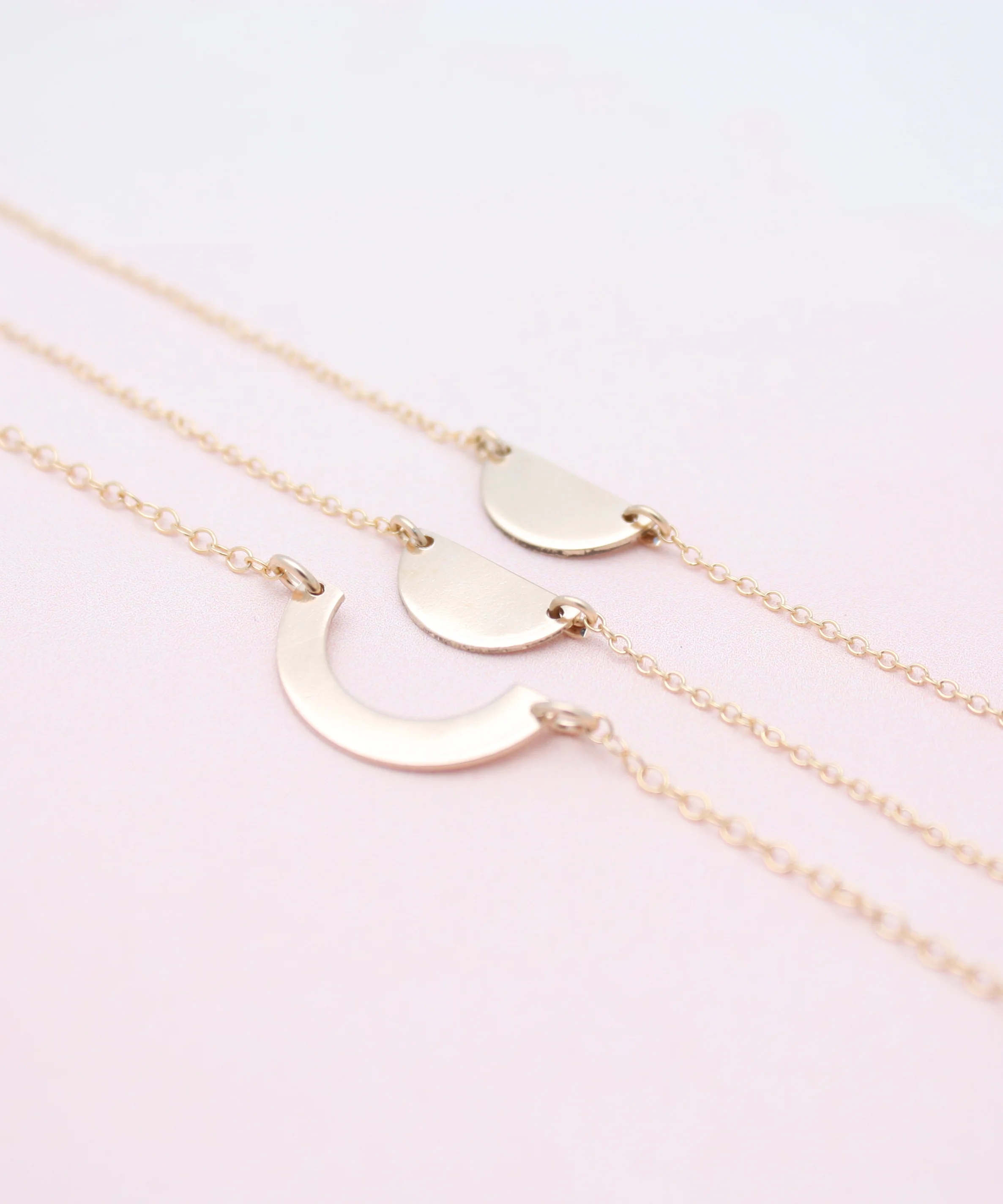 Half Moons Necklace Set
