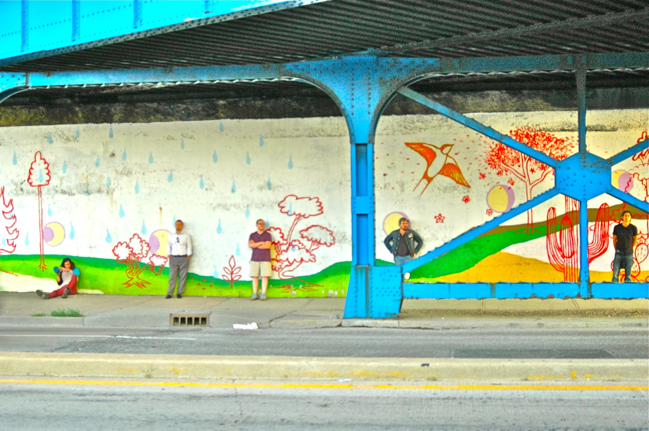 Spread out along wall.JPG