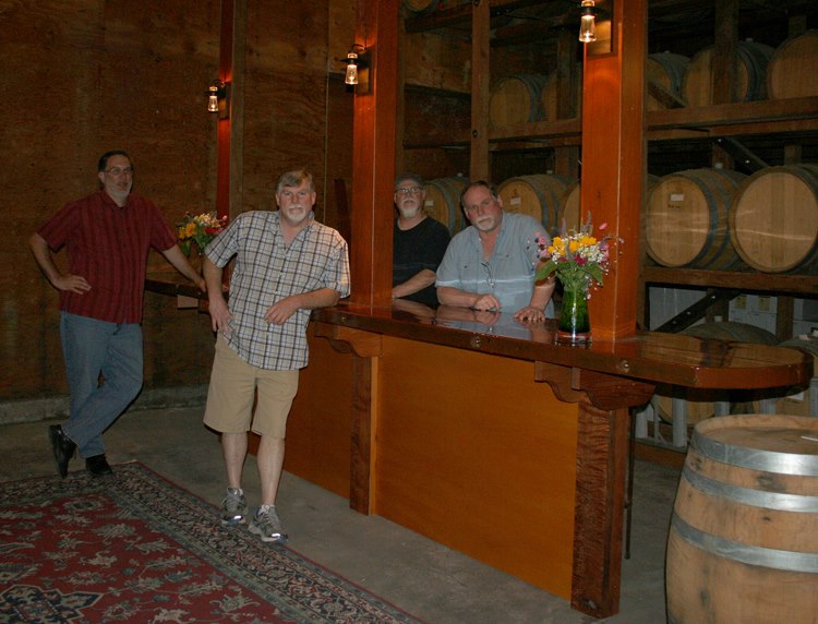The bar at Prager Winery