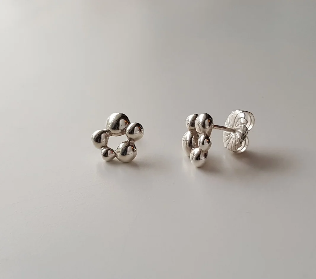 Fizz Flower Earrings with Post