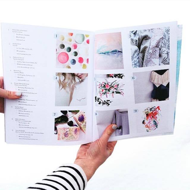 "When one of your paintings appears in a stunning magazine. Congratulations @makersmovement on your first issue - I want to frame almost every page of this beautiful work of art!" - @kristenaleida