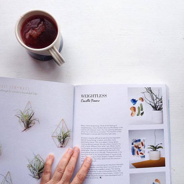 "Ah, time for a break. Reading the wonderful I ssue 1 of @makersmovement magazine - Mother Nature, an inspiration indeed." - @bymeeni