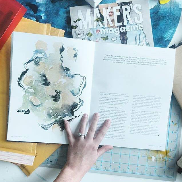 " It's HERE!!!! My copies of Issue 1 of #makersmagazine arrived today and I'm floating on air. So honored to be included in such a beautiful publication (the paper is gorgeous!!!) with so many talented makers!!!" - @ellen_the_lemon