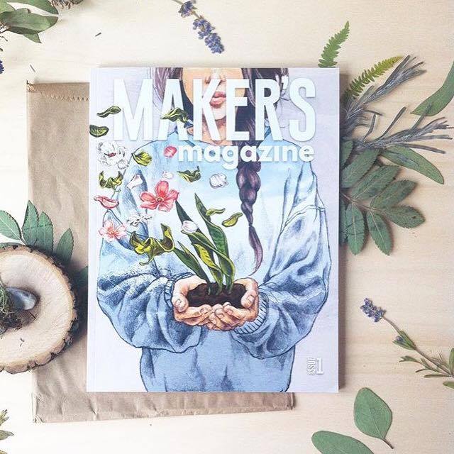 " Yesterday my Maker's Magazine arrived! It's so exciting to see the amazing work of so many talented makers and artists printed. Congrats to the Maker's Movement team for creating this gorgeous magazine, it's really stunning! Oh and I highly recommend to order your own copy before they're gone." - @rekersdreesdesign