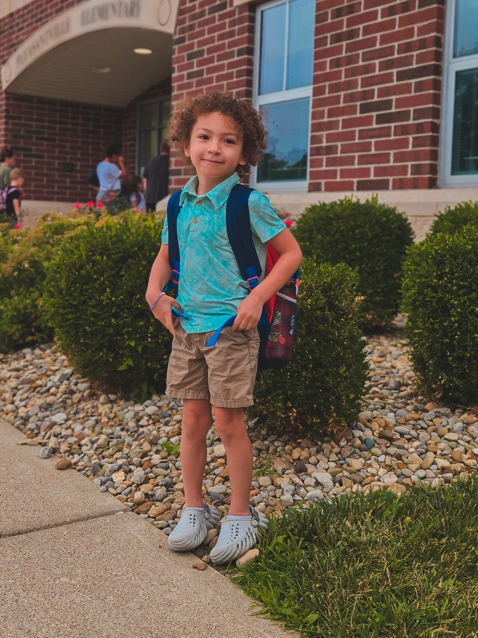 This big kid is off to kindergarten 😭❤️ I'm just so proud of him.