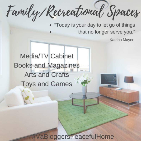 VA Bloggers Peaceful Home Organization Family Recreational Spaces