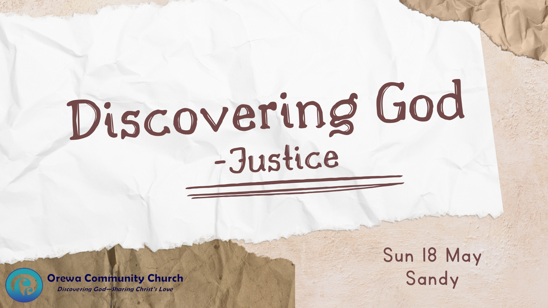 Discovering God - The Communicable Attributes of God - Justice