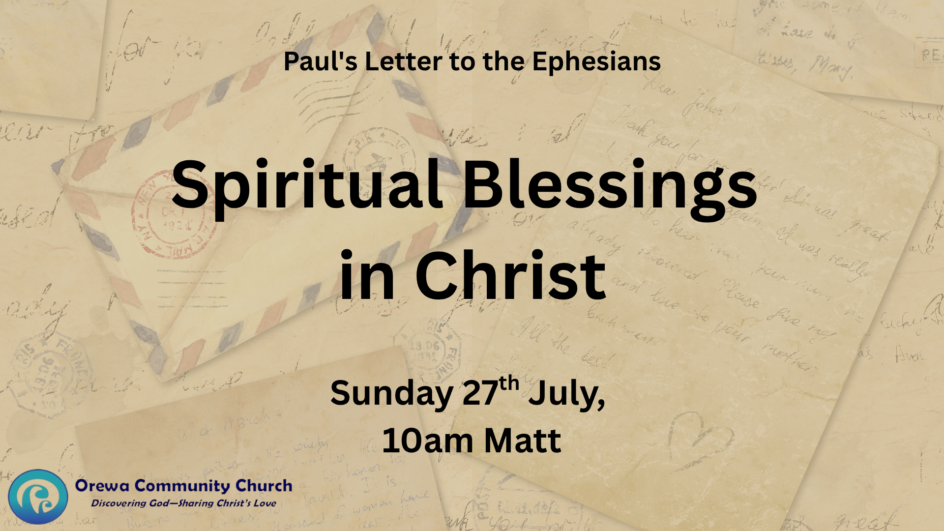 Paul's Letter to the Ephesians - Week 2